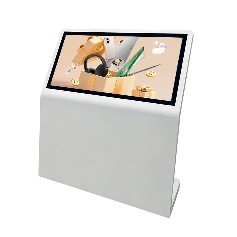 L-Shaped Interactive Touch Screen Kiosk (43" & 50")  Slanted Display Manufacturers